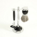 Black/ Chrome Shaving Set